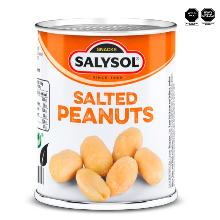 SNACK CACAHUATES SALADOS SALYSOL LATA 60 GR