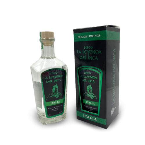 PISCO PURO REPOSADO ITALIA LA LEYENDA DEL INCA C/CAJA BOT 750ML.
