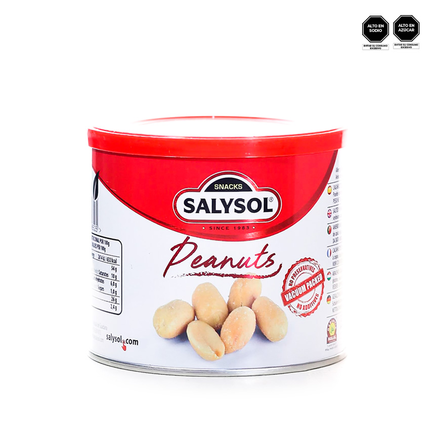 SNACK PEANUTS SALYSOL LATA 250 GR
