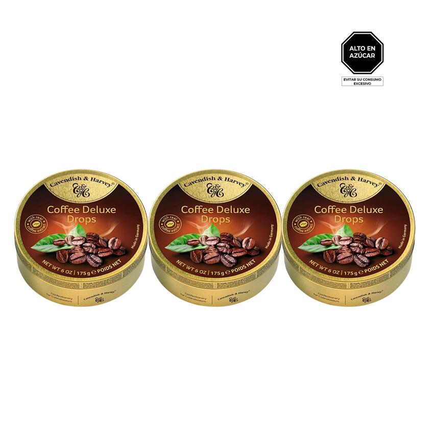PROMOCIÓN 3 LATAS DE CARAMELOS CAFÉ X 200 GR