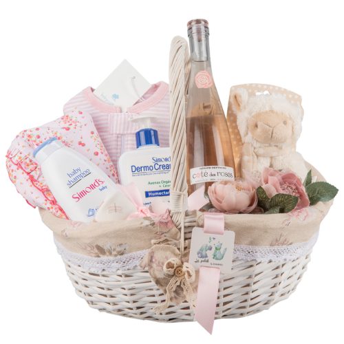 BOX EMILIA BEBÉ – CANASTA PARA RECIÉN NACIDA