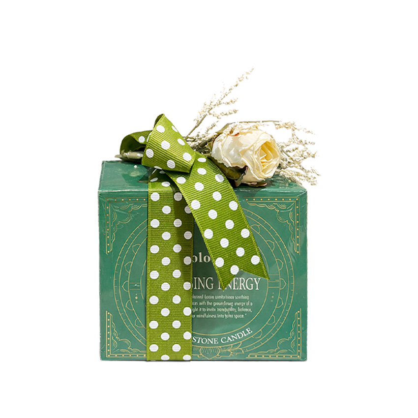 VELA CON CUARZOS NATURALES